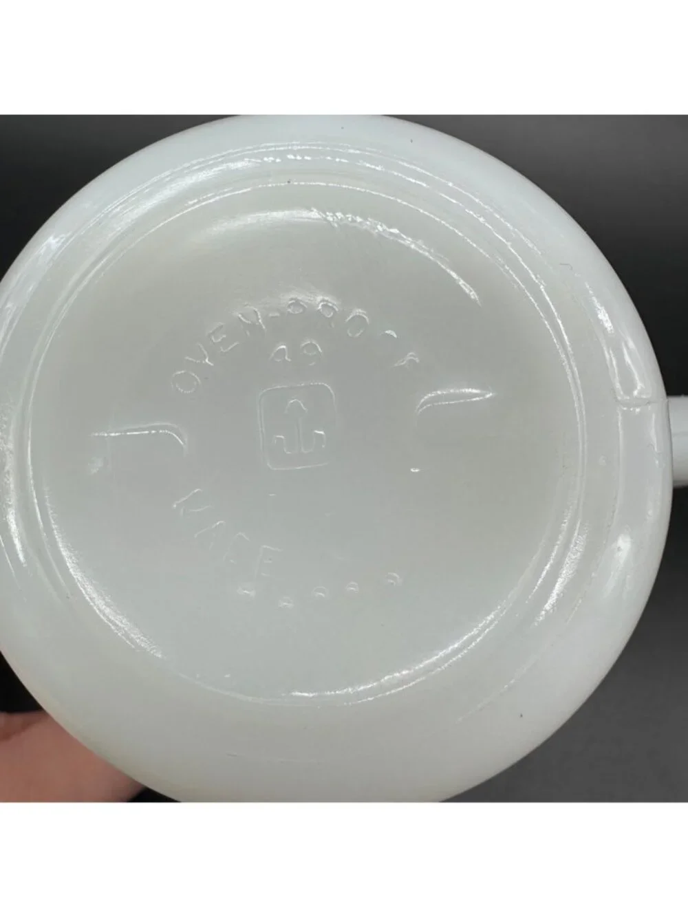 Vtg Milk Glass Mug Washington County Fair Rodeo Hillsboro Oregon Anchor Hocking - Picture 7 of 8